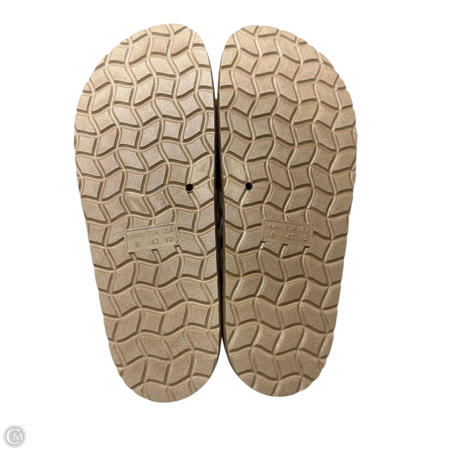 Sandals Flats By Empty Entire In Animal Print, Size: 11