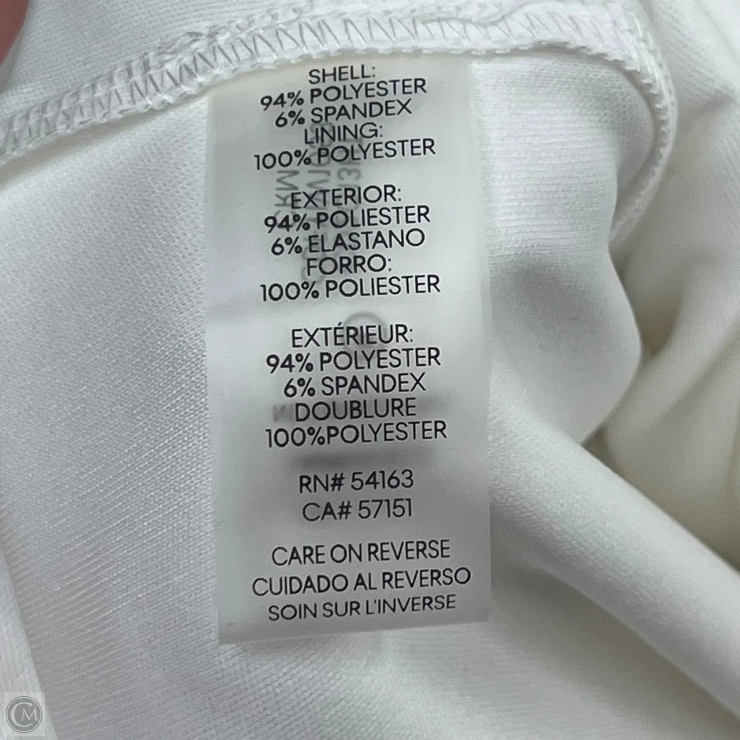 Dress Casual Midi By Calvin Klein In White, Size: 12
