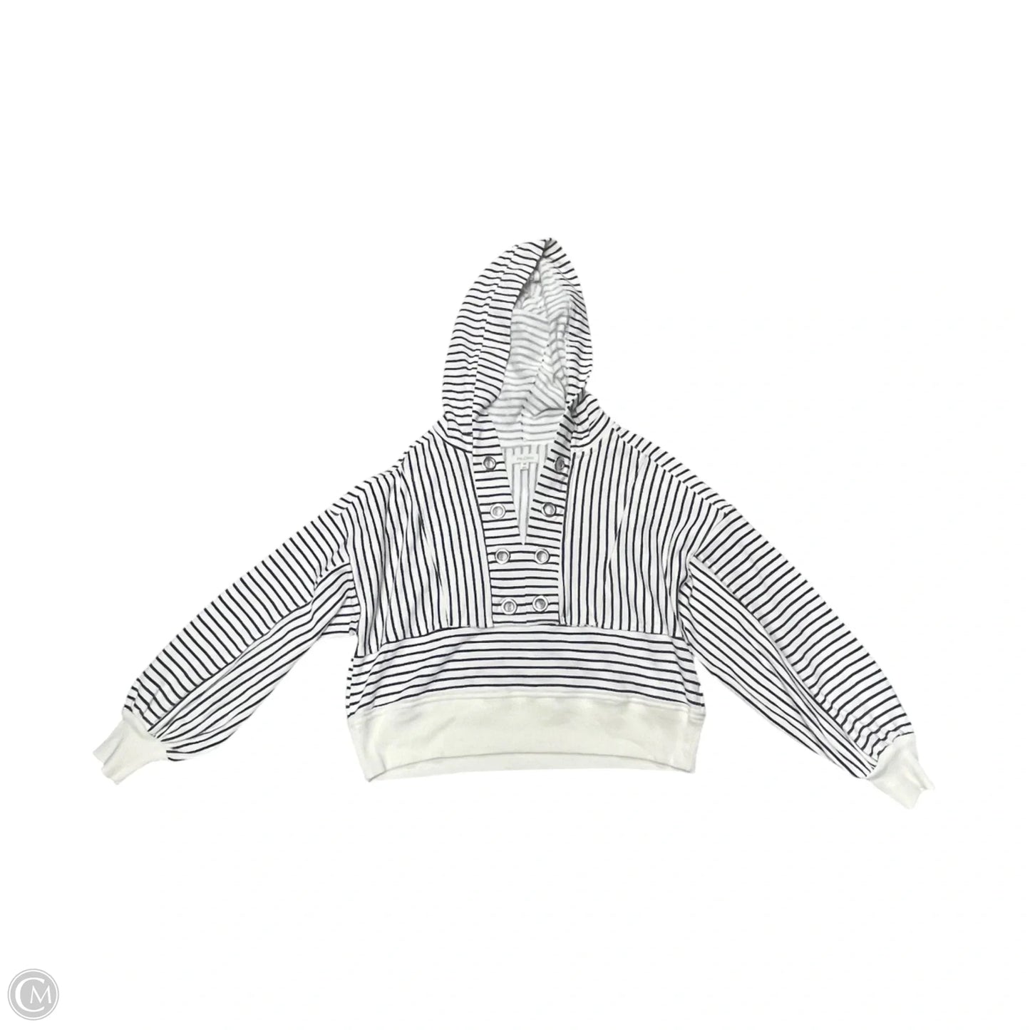 Sweatshirt Hoodie By Pilcro In Striped Pattern, Size: Xxs