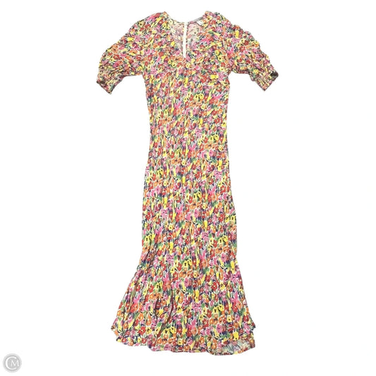 Dress Casual Maxi By Rixo In Rainbow Print, Size: L