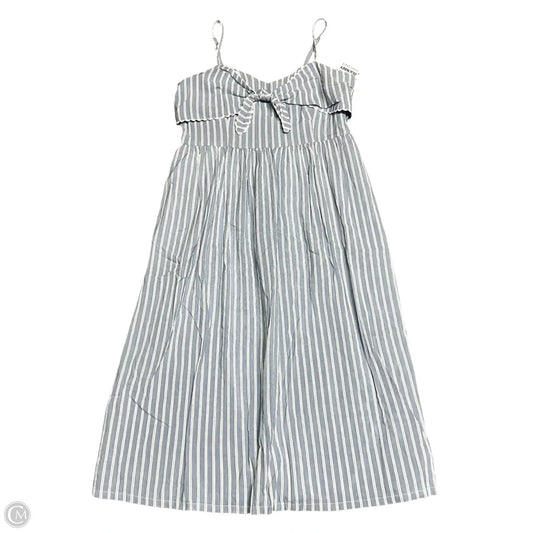 Dress Casual Maxi By Old Navy In Blue & White, Size: L