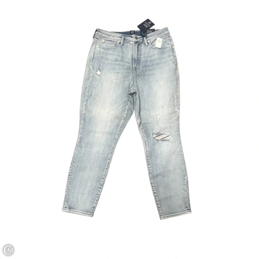 Jeans Skinny By Gap In Blue Denim, Size: 14