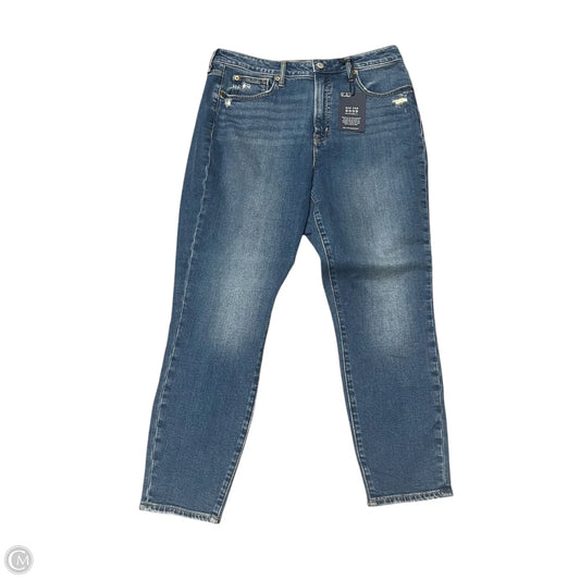 Jeans Skinny By Gap In Blue Denim, Size: 14