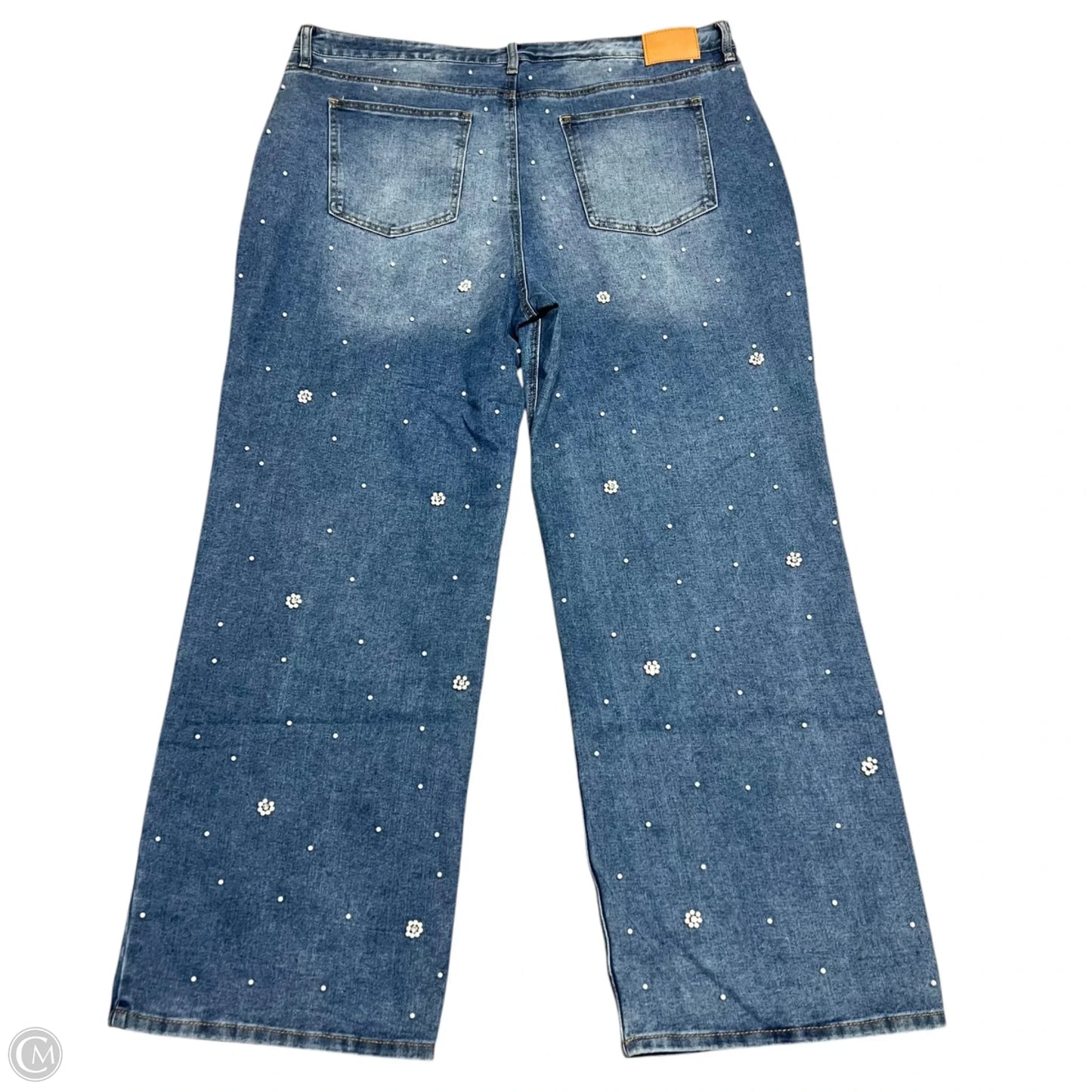 Jeans Boyfriend By Fashion Nova In Blue Denim, Size: 18