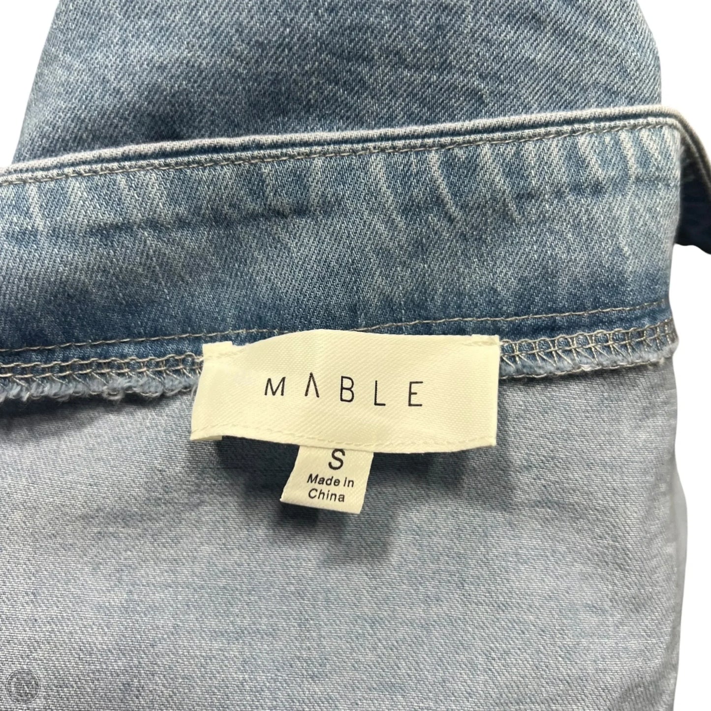 Skirt Set 2pc By Mable In Blue Denim, Size: S