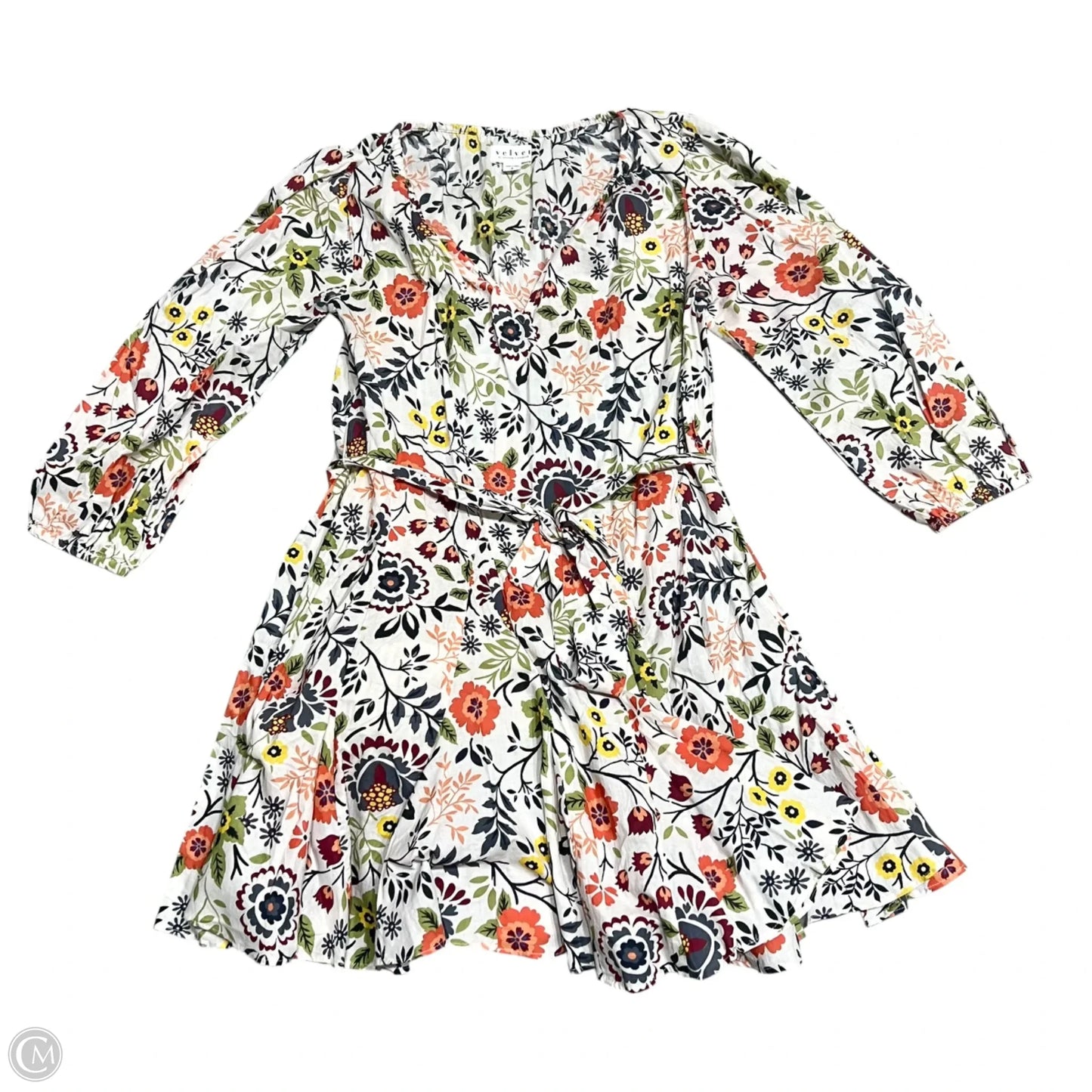 Dress Casual Midi By Velvet By Graham & Spencer In Floral Print, Size: S