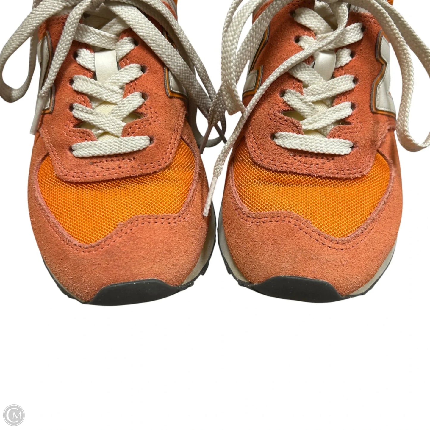 Shoes Sneakers By New Balance In Orange & White, Size: 5.5