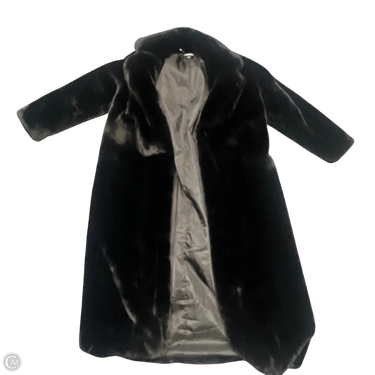 Coat Faux Fur & Sherpa By Pretty Little Thing In Black, Size: M