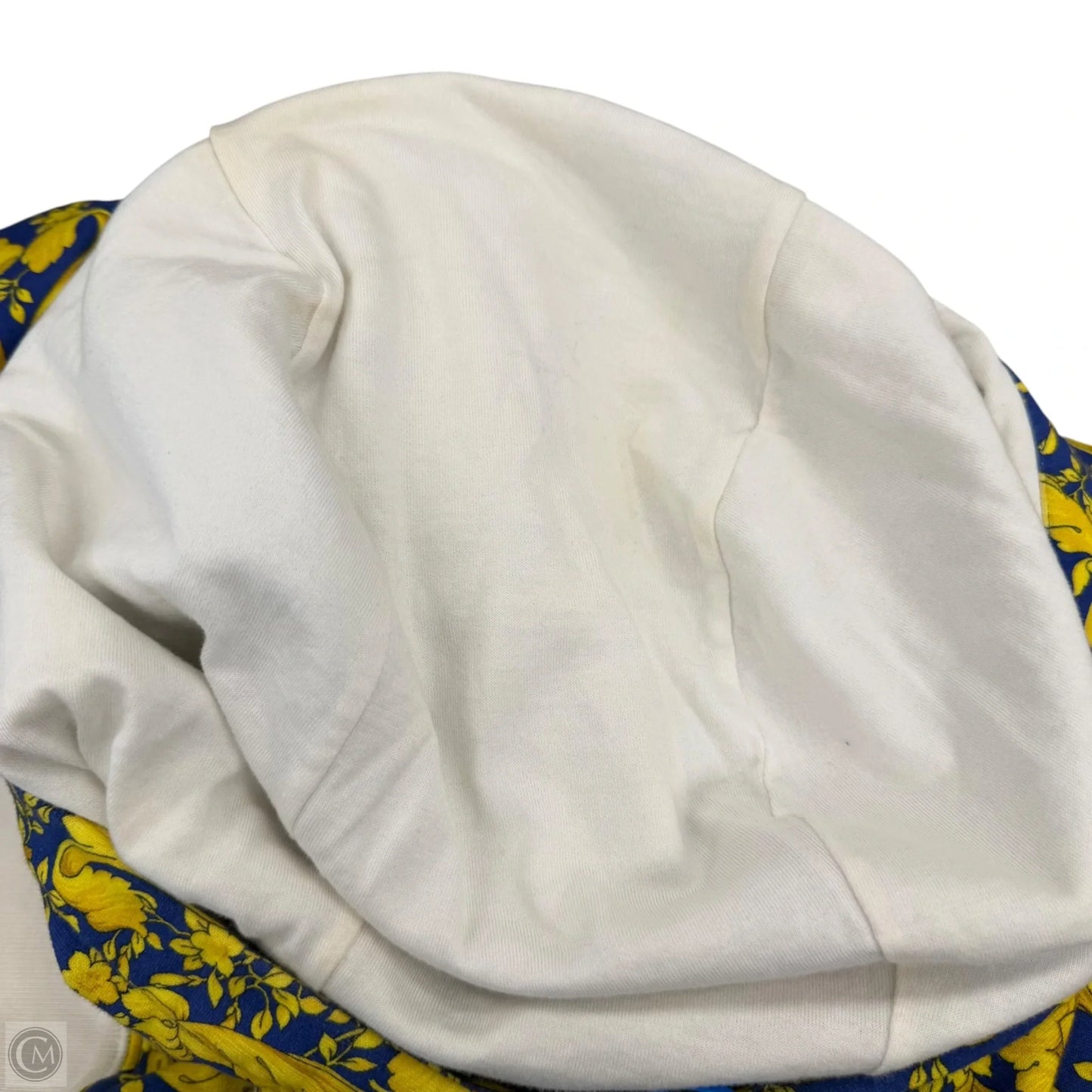 Sweatshirt Luxury Designer By Versace In Blue & Yellow, Size: 2x