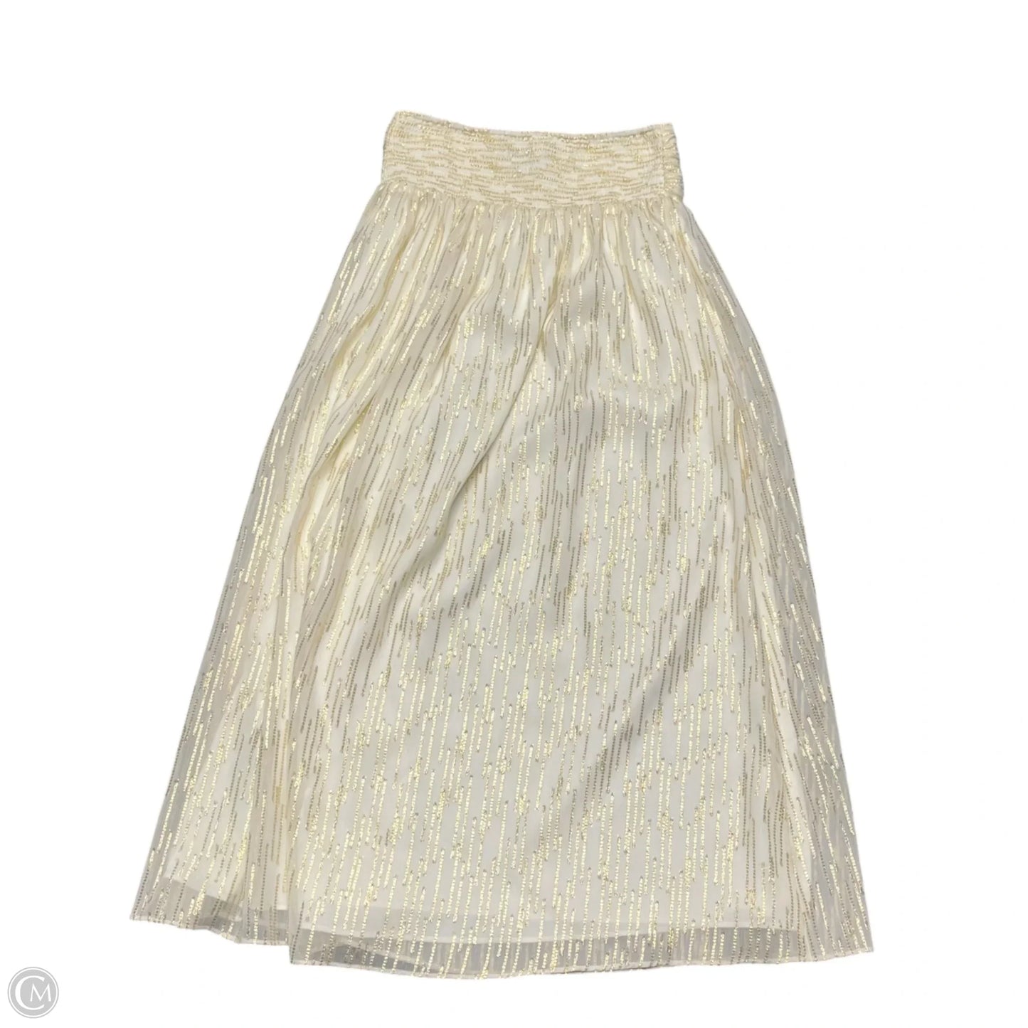 Skirt Maxi By White House Black Market In Cream, Size: S