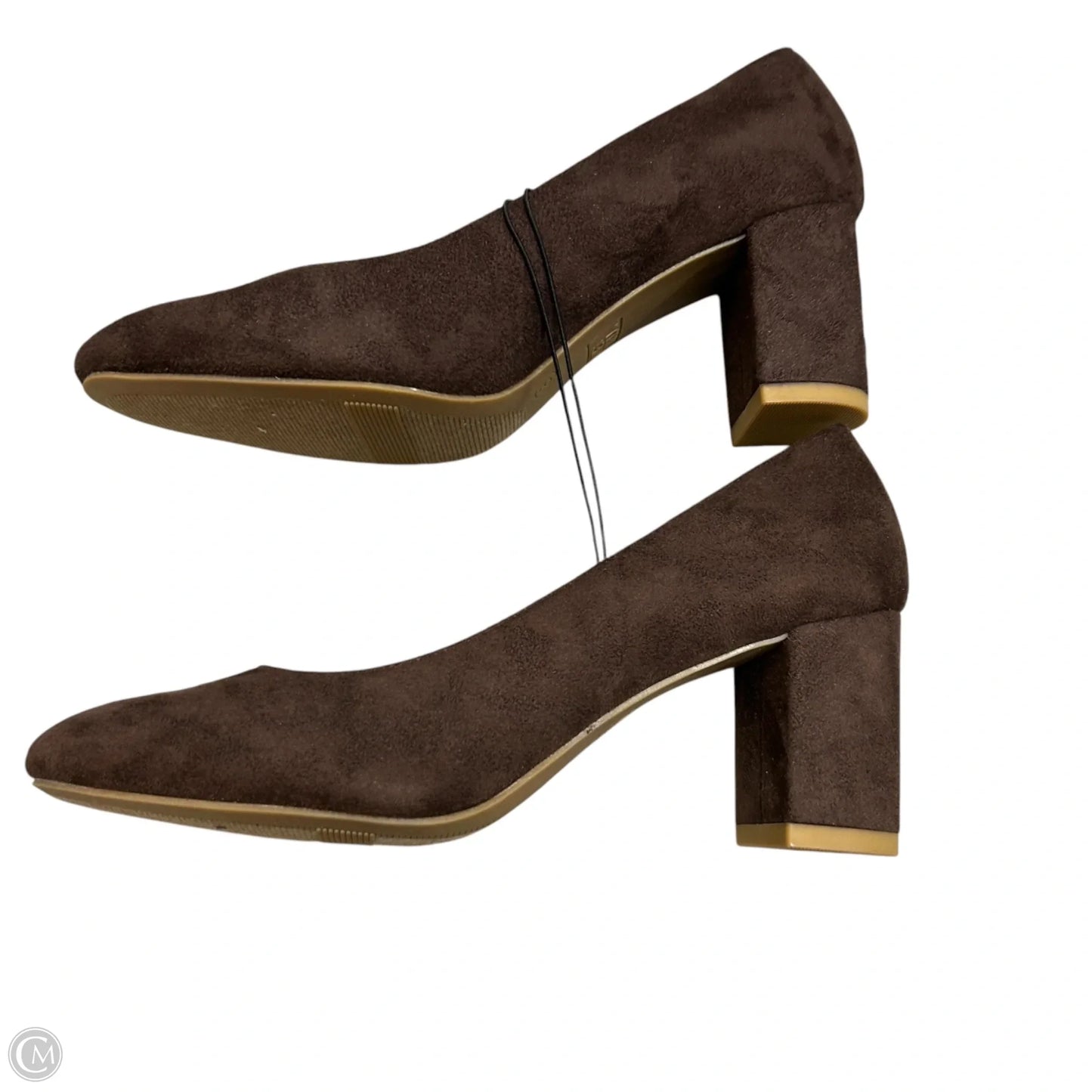 Shoes Heels Block By Time And Tru In Brown, Size: 8