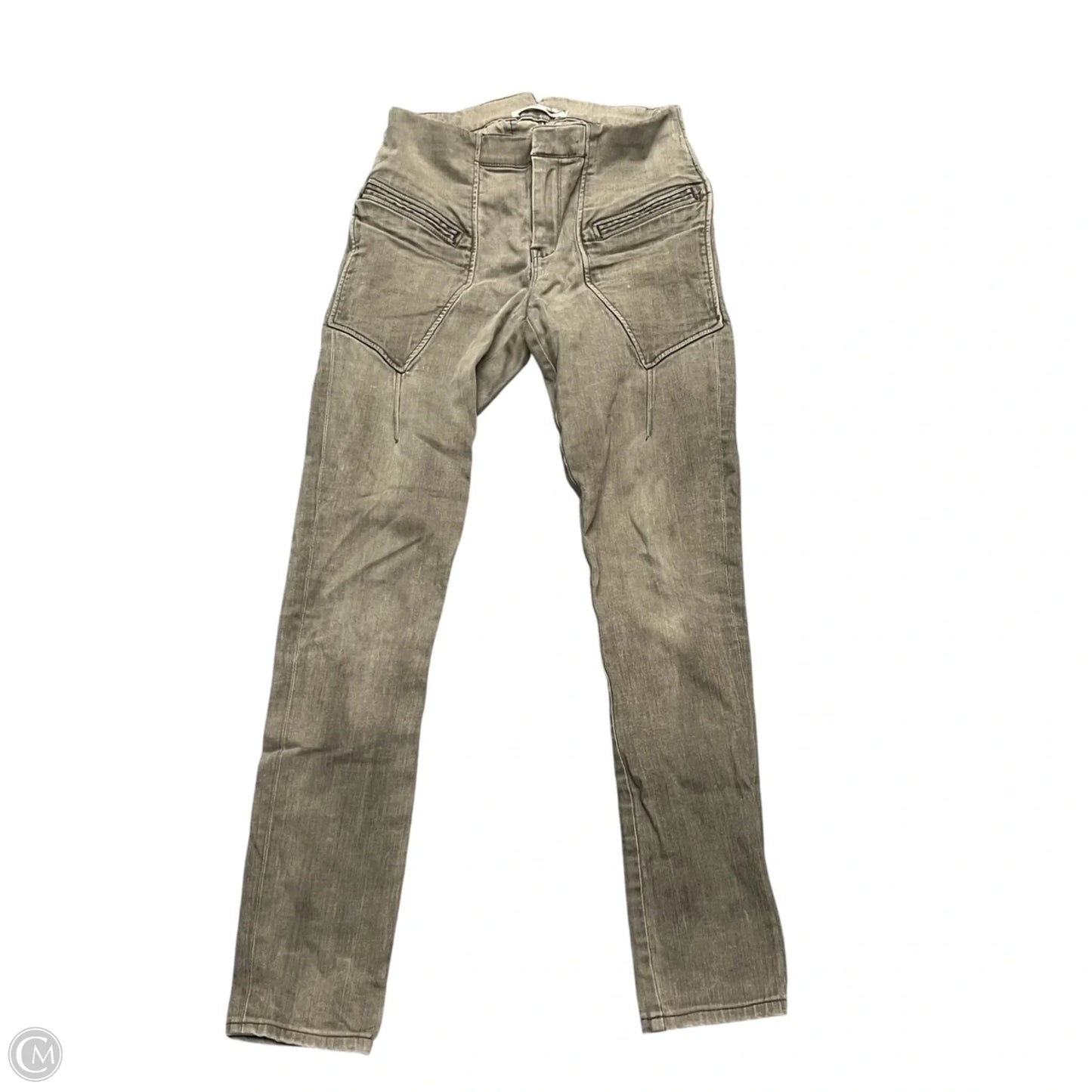 Pants Cropped By Helmut Lang In Grey, Size: 2
