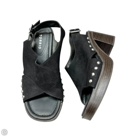 Shoes Heels Block By Torrid In Black & Brown, Size: 9
