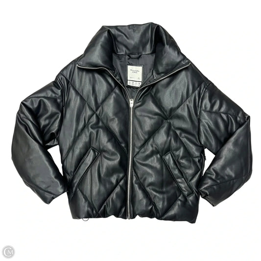 Jacket Puffer & Quilted By Abercrombie And Fitch In Black, Size: Xs