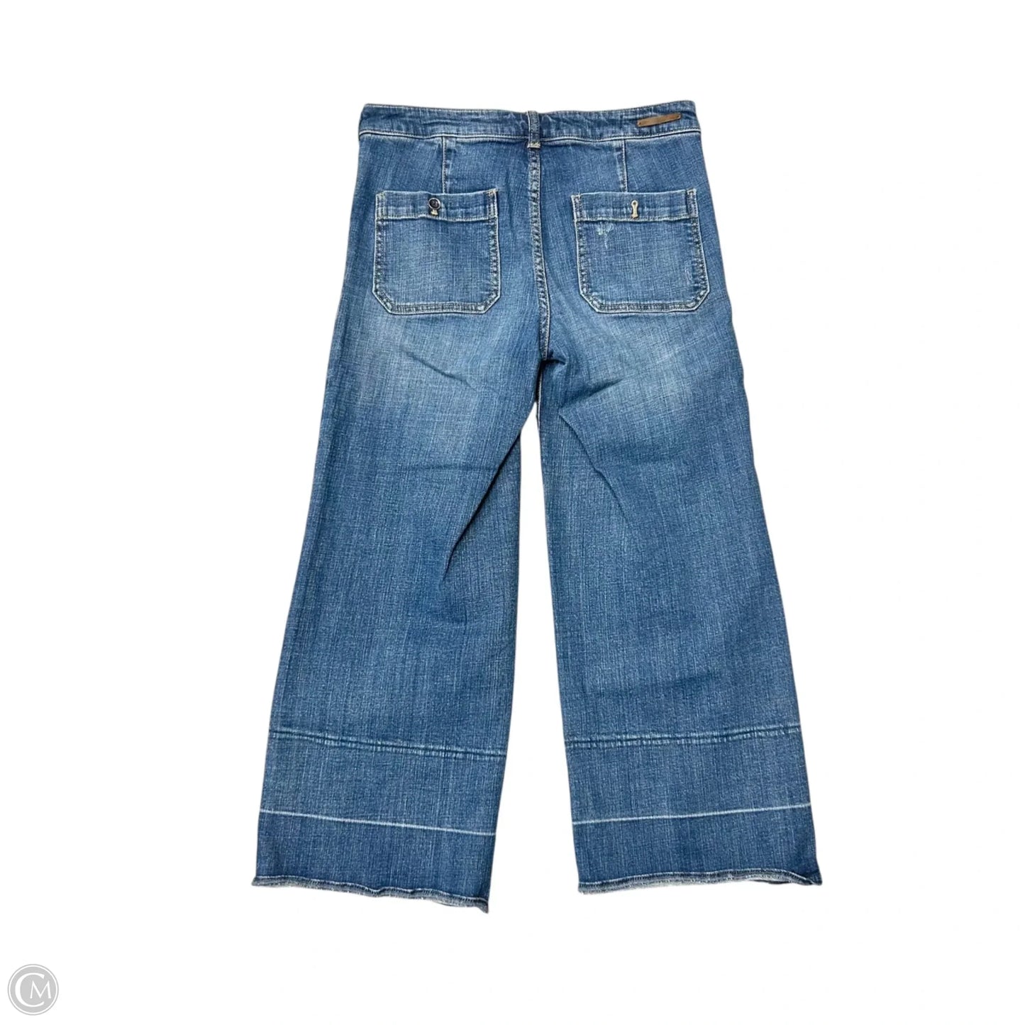 Jeans Cropped By Pilcro In Blue Denim, Size: 6