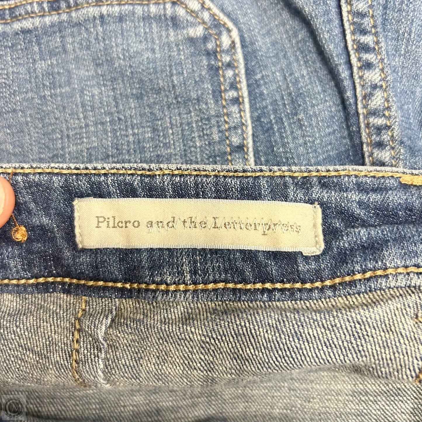 Jeans Cropped By Pilcro In Blue Denim, Size: 6