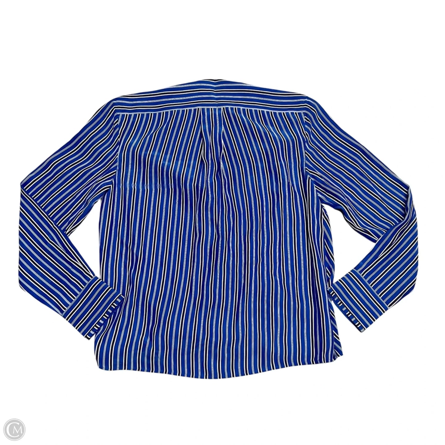 Top Long Sleeve By Rag And Bone In Blue & Red & White, Size: M