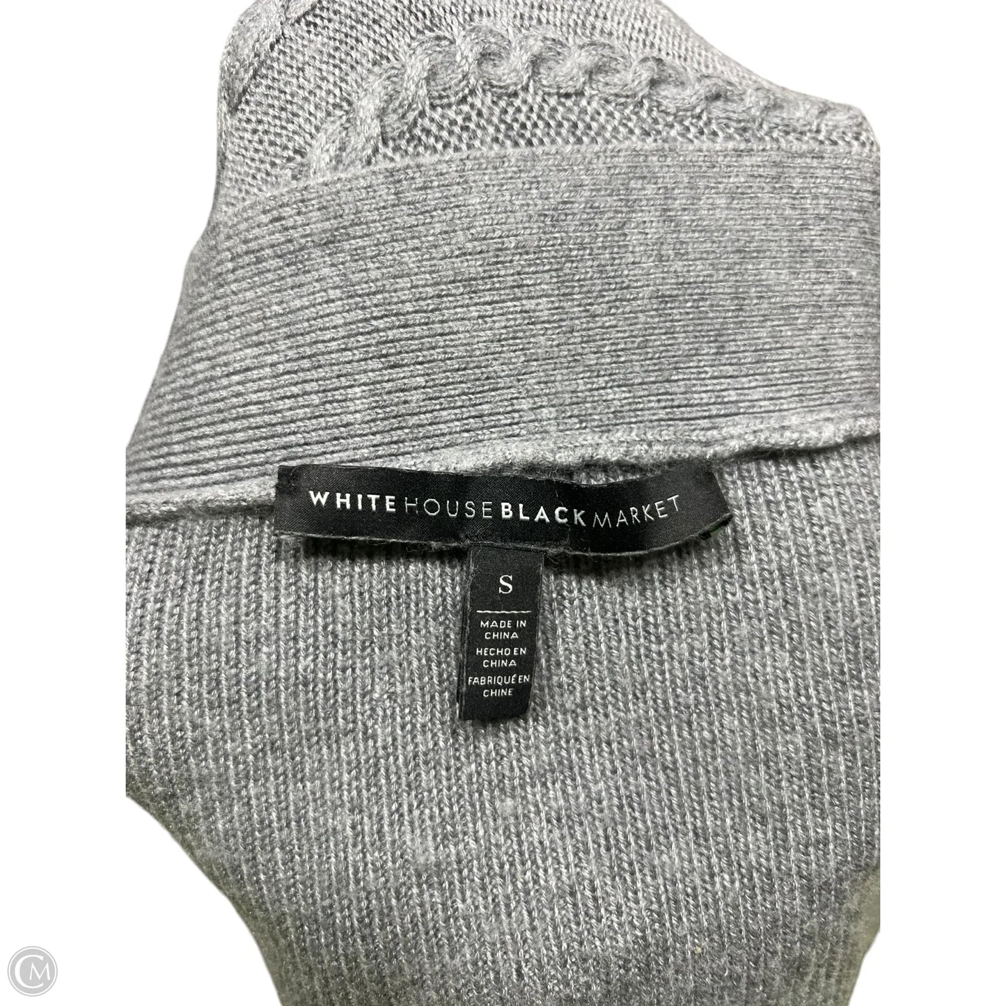 Sweater Cardigan By White House Black Market In Grey, Size: S