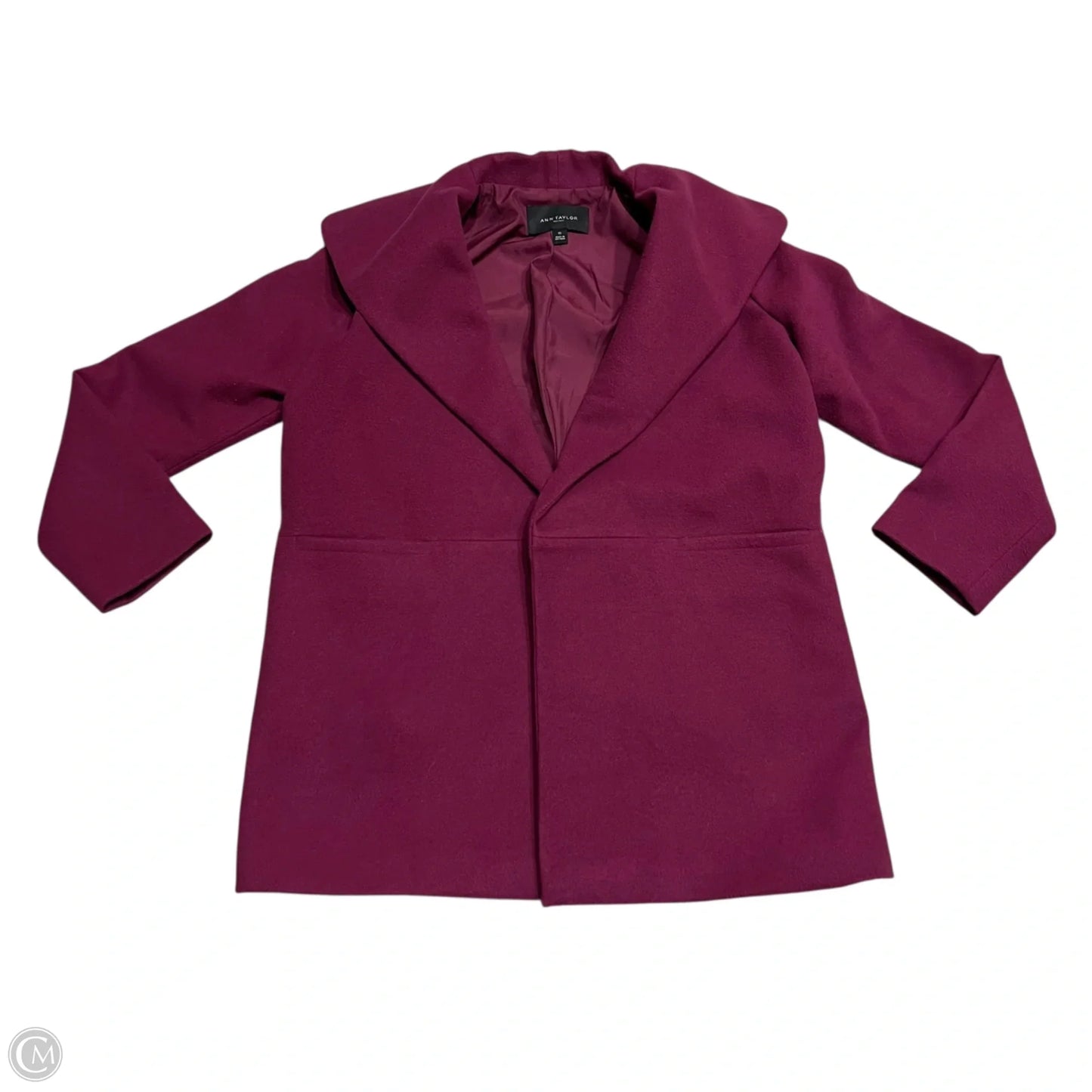 Coat Parka By Ann Taylor In Purple, Size: Xs