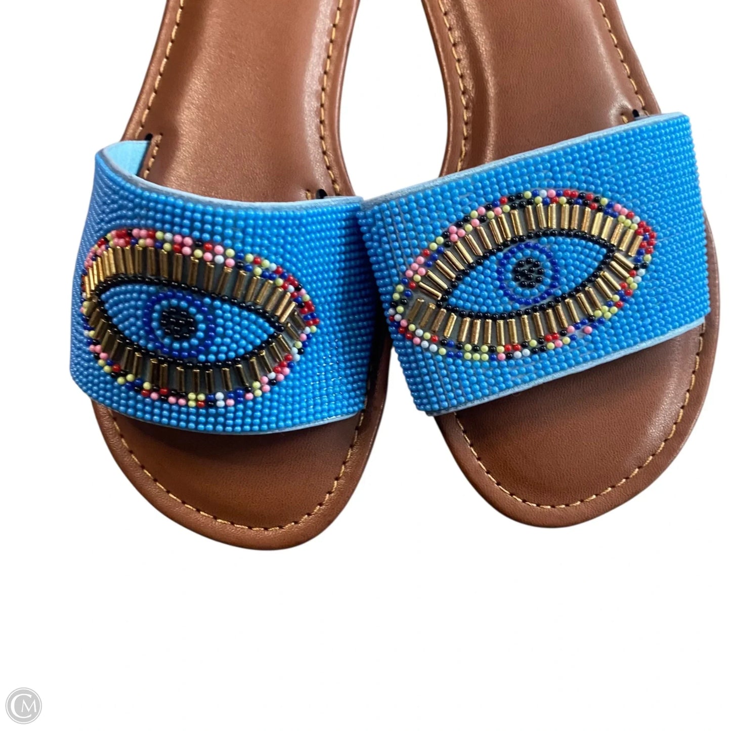 Shoes Flats By Mia Too In Blue & Brown, Size: 7