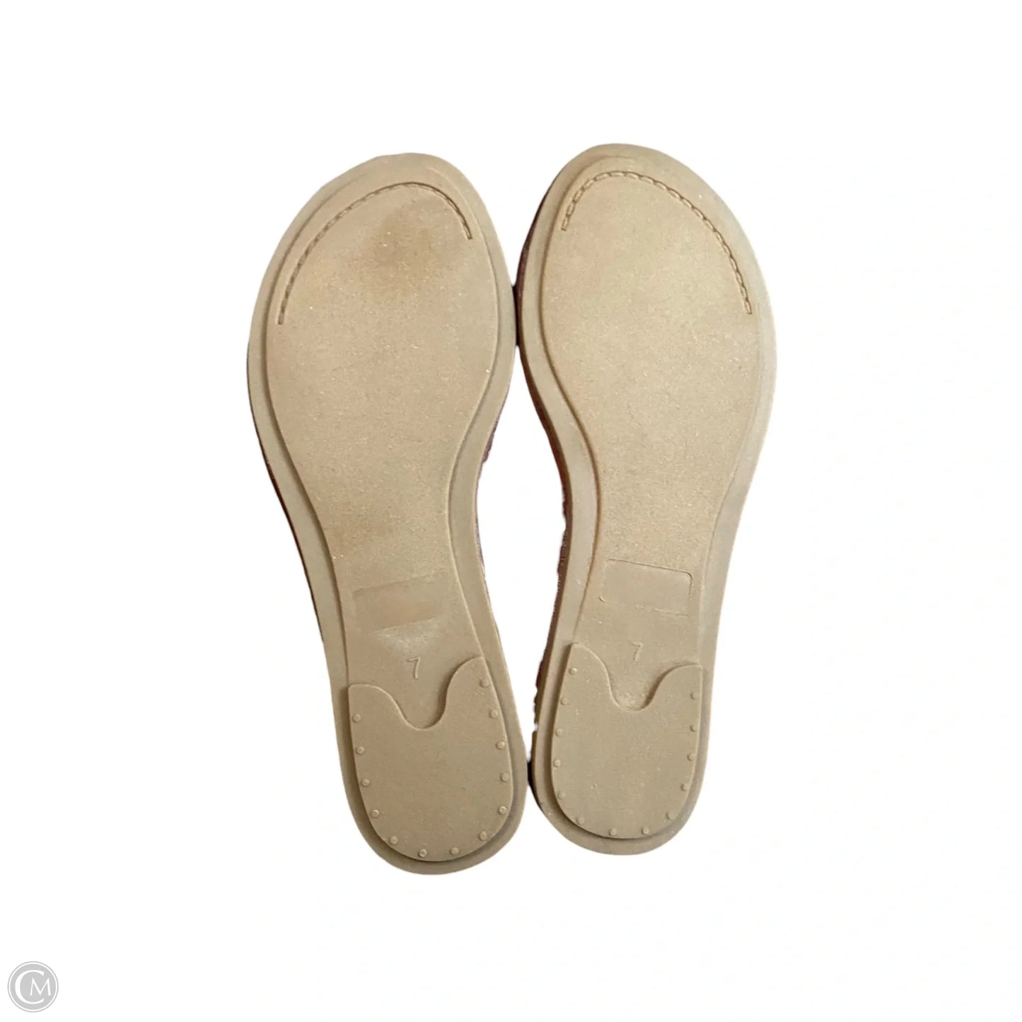 Shoes Flats By Mia Too In Blue & Brown, Size: 7