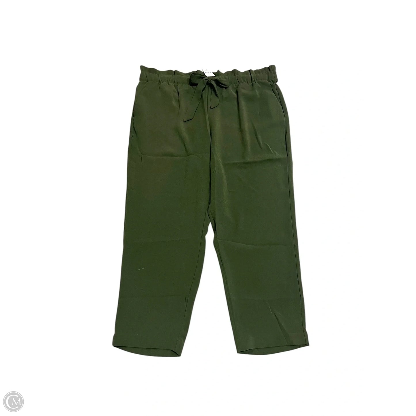 Pants Linen By Loft In Green, Size: Xl