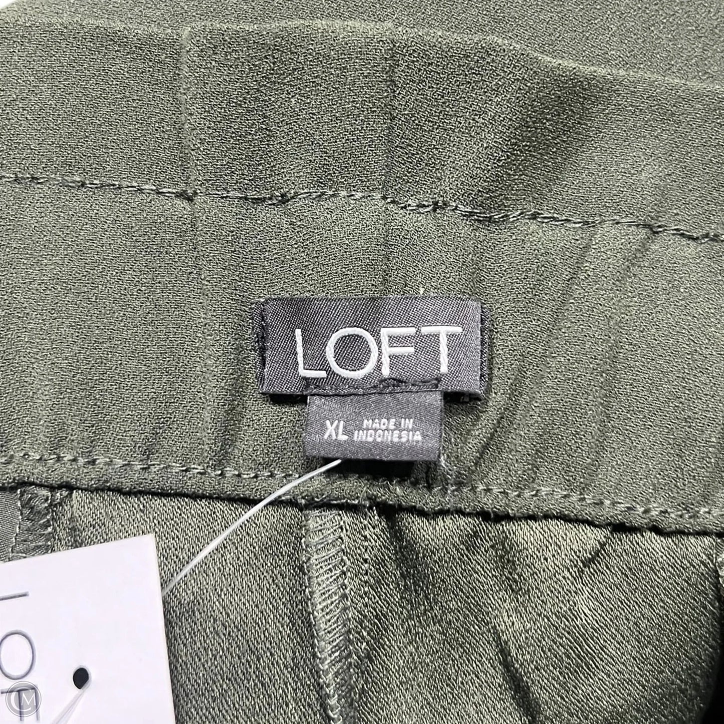 Pants Linen By Loft In Green, Size: Xl