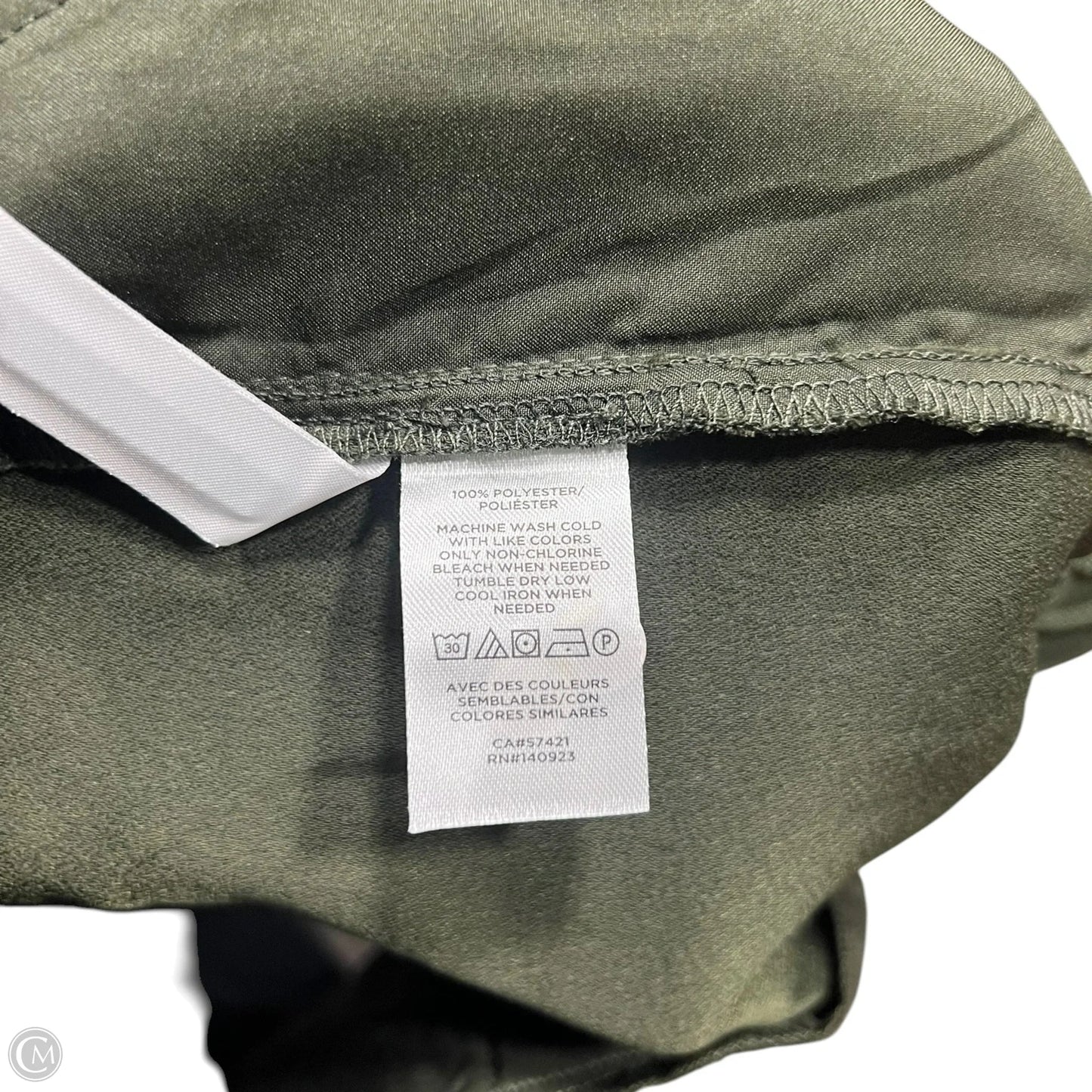 Pants Linen By Loft In Green, Size: Xl