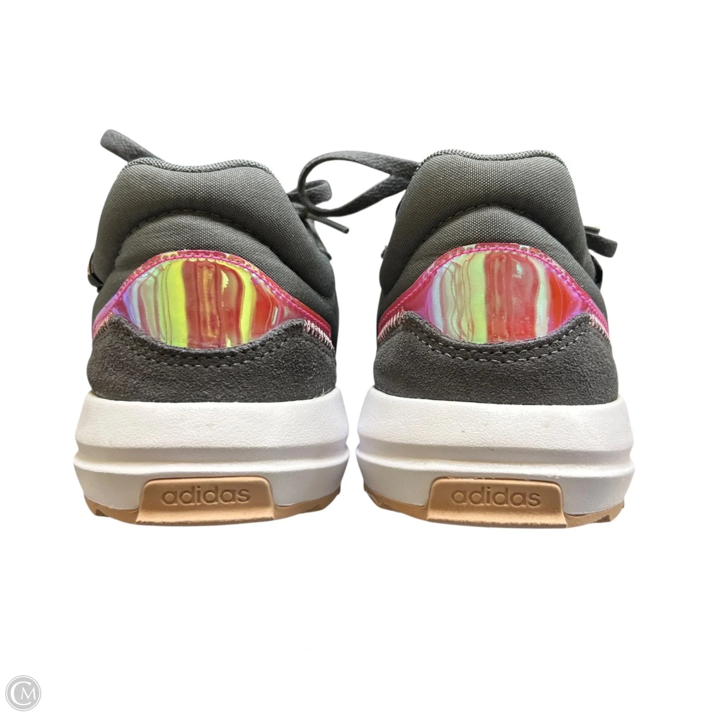 Shoes Athletic By Adidas In Grey & Pink, Size: 9