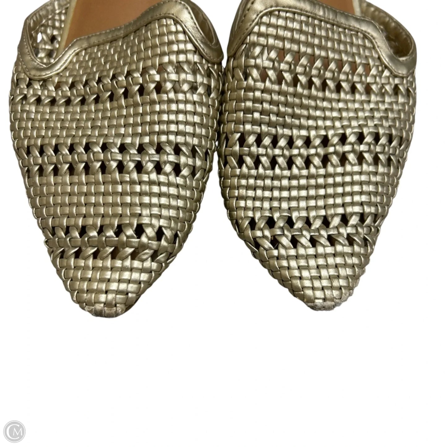 Shoes Flats By Universal Thread In Gold, Size: 7.5