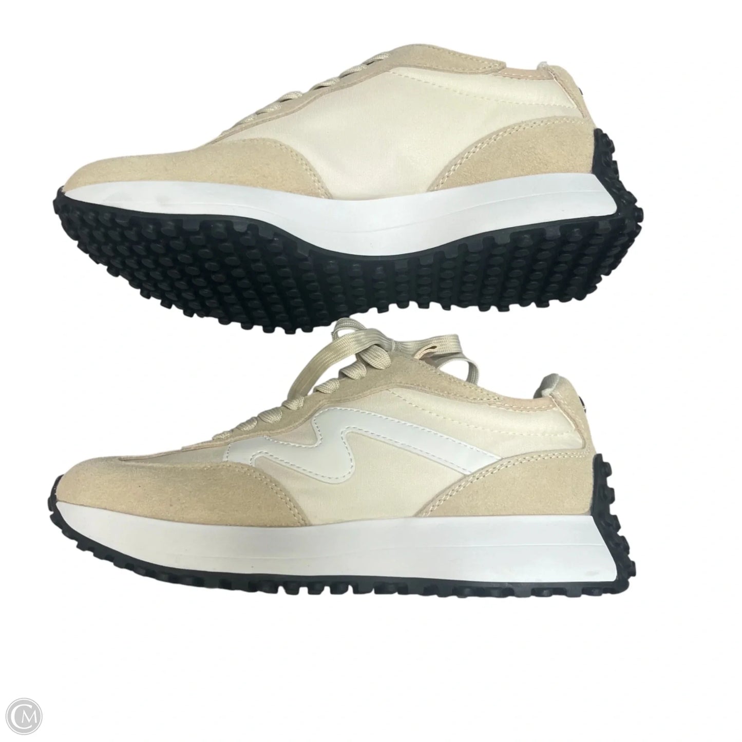 Shoes Sneakers By Steve Madden In Cream & Tan, Size: 7.5