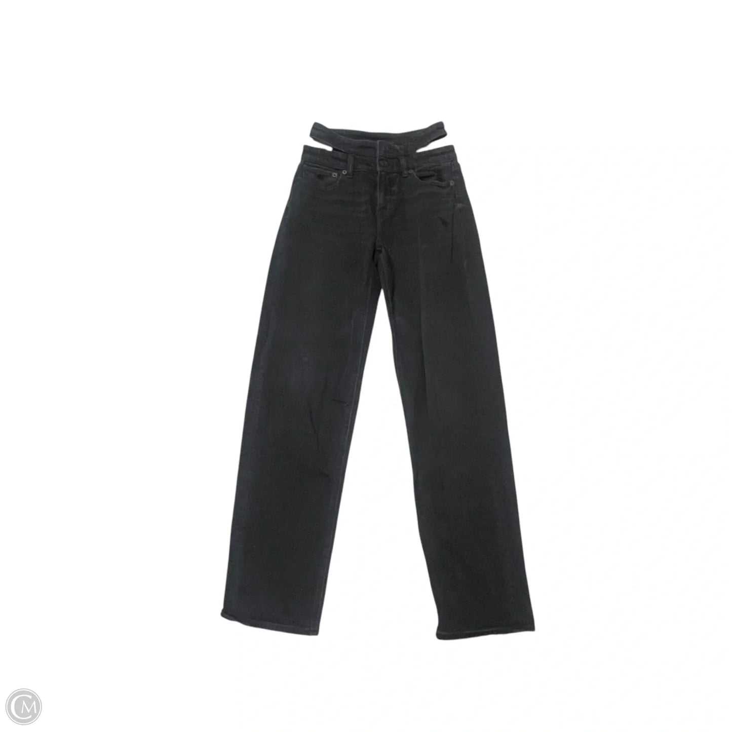 Jeans Wide Leg By American Eagle In Black, Size: 00