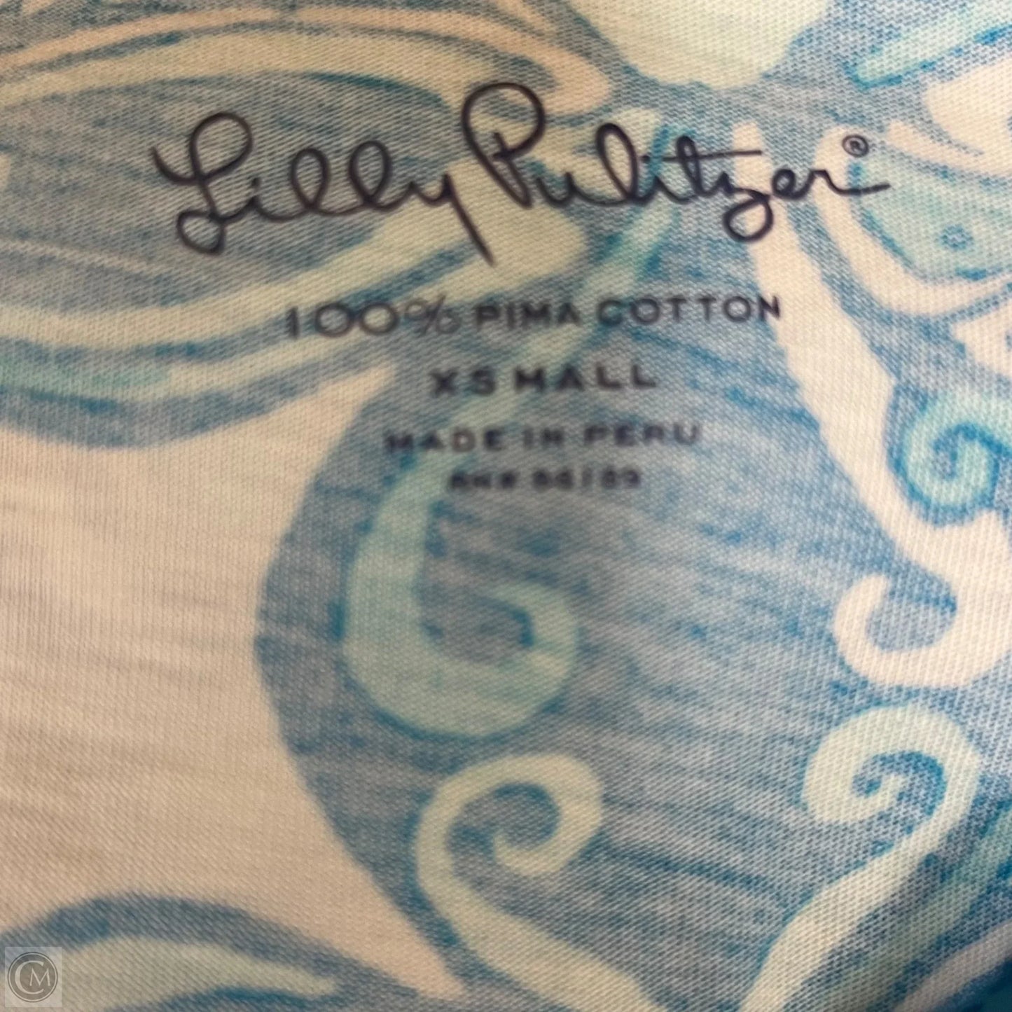 Top Long Sleeve Designer By Lilly Pulitzer In Blue, Size: Xs