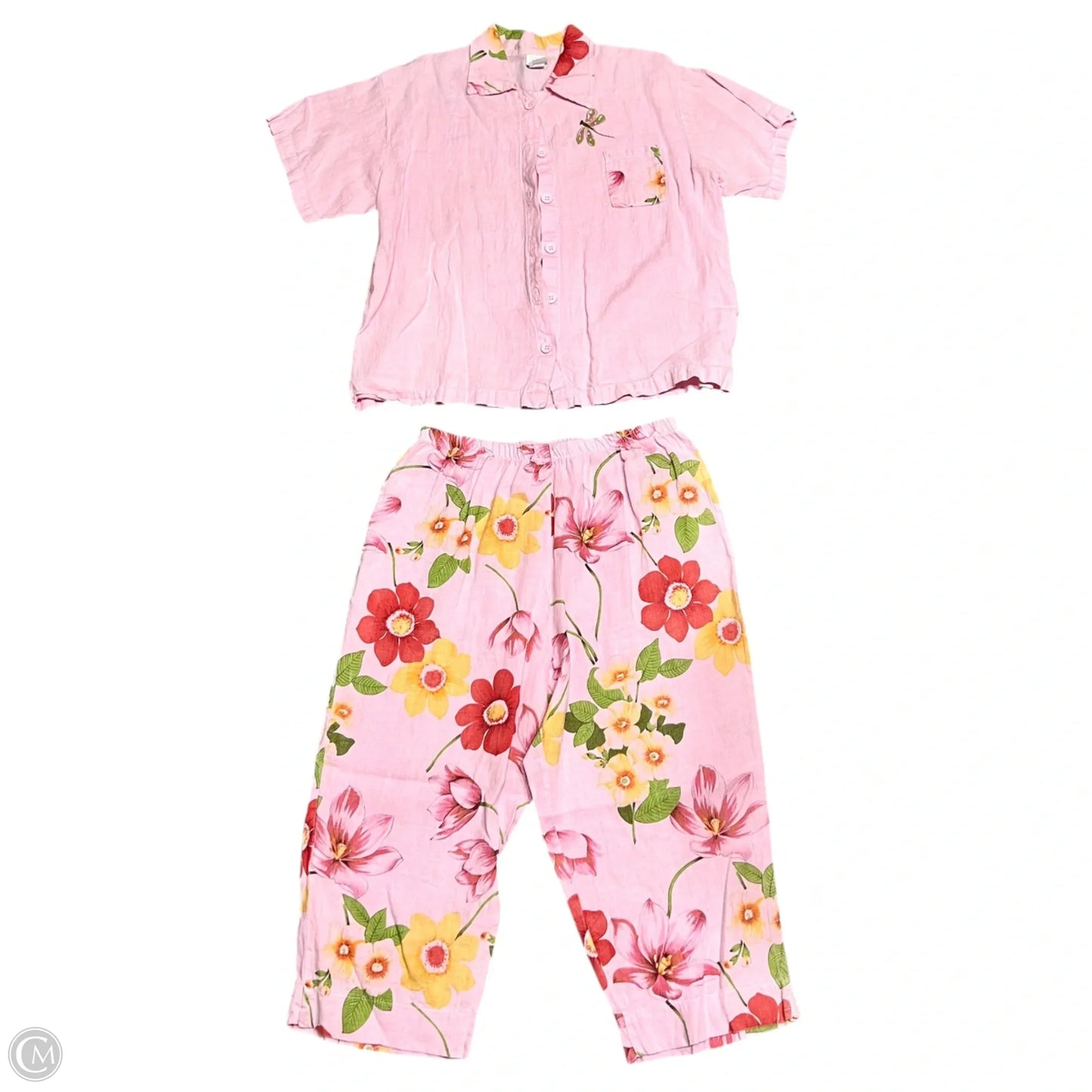 Pants Set 2pc By Odille In Pink, Size: L