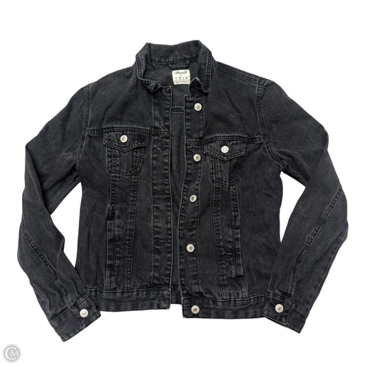 Jacket Denim By Denim And Company In Black Denim, Size: S