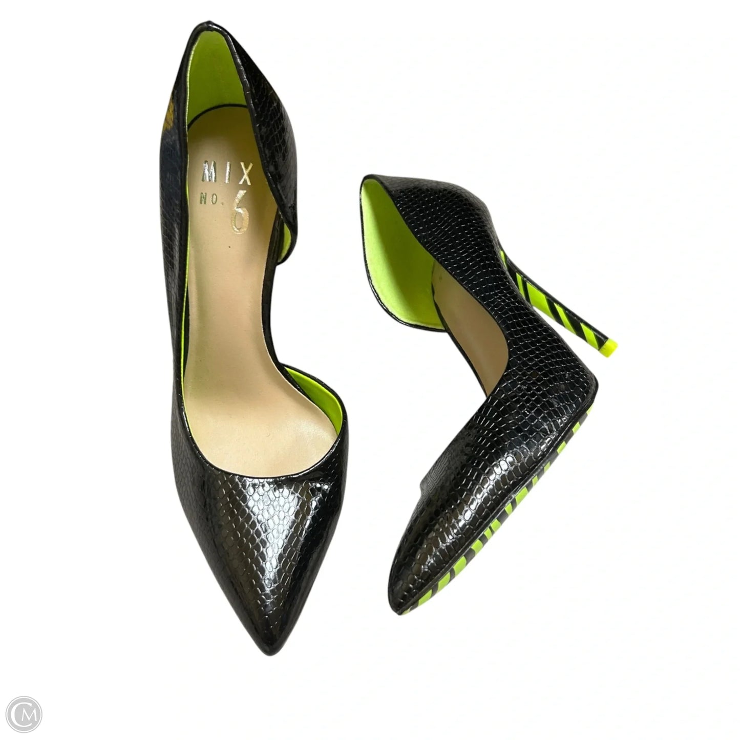 Shoes Heels Stiletto By Mix No 6 In Black, Size: 6