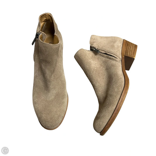 Boots Ankle Heels By Lucky Brand In Taupe, Size: 6