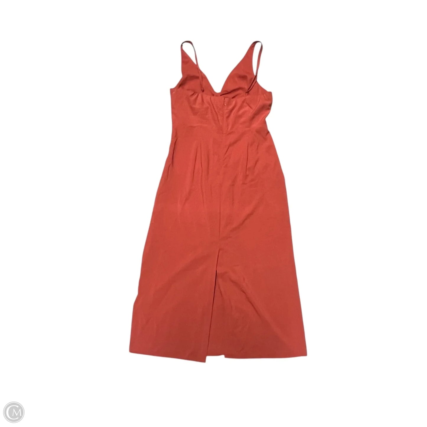 Dress Casual Midi By Abercrombie And Fitch In Orange, Size: M