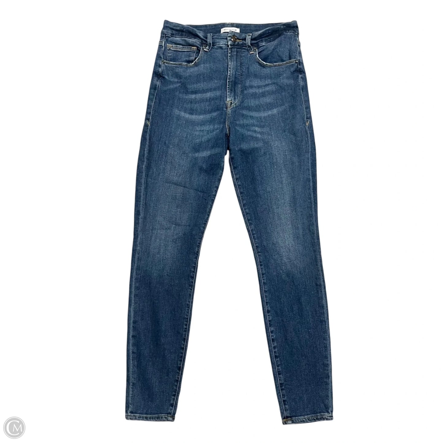 Jeans Skinny By Good American In Blue, Size: 12