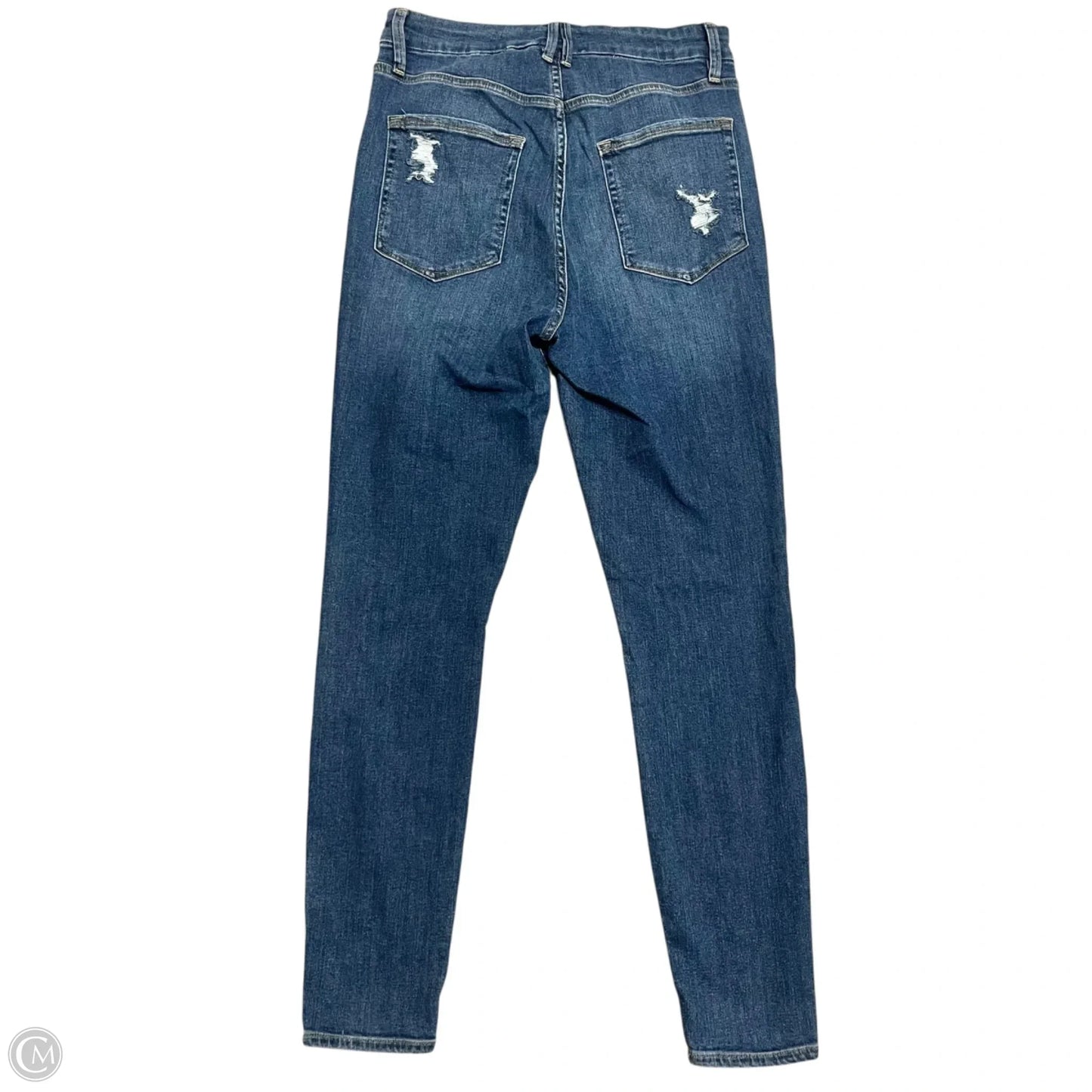 Jeans Skinny By Good American In Blue, Size: 12