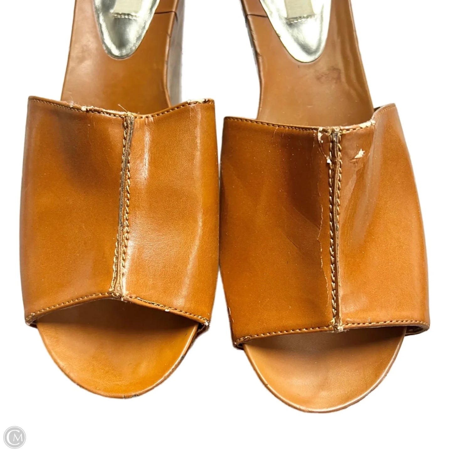 Sandals Heels Platform By Simply Vera In Brown, Size: 10