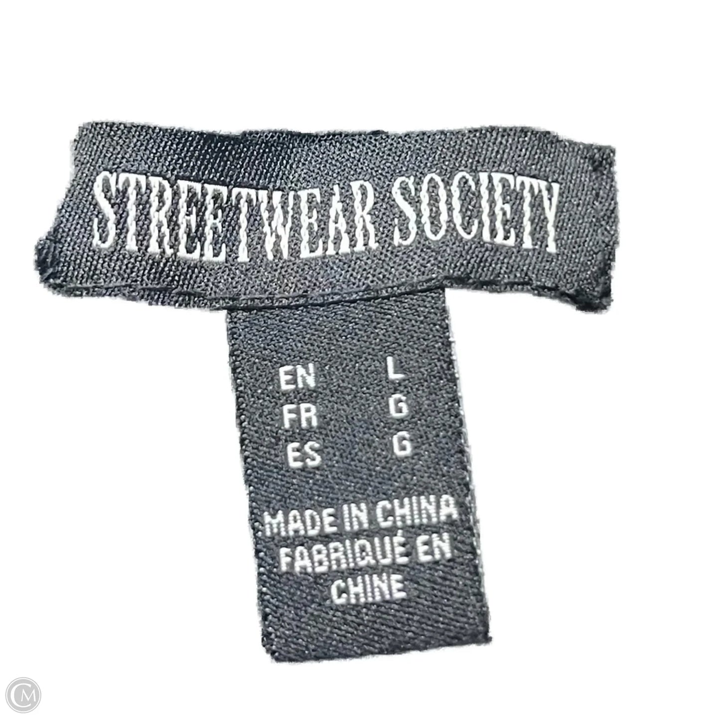 Top Short Sleeve By Street Wear Society In Black, Size: L