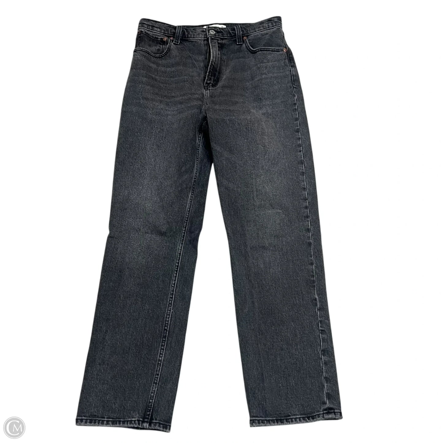 Jeans Straight By Abercrombie And Fitch In Black, Size: 6