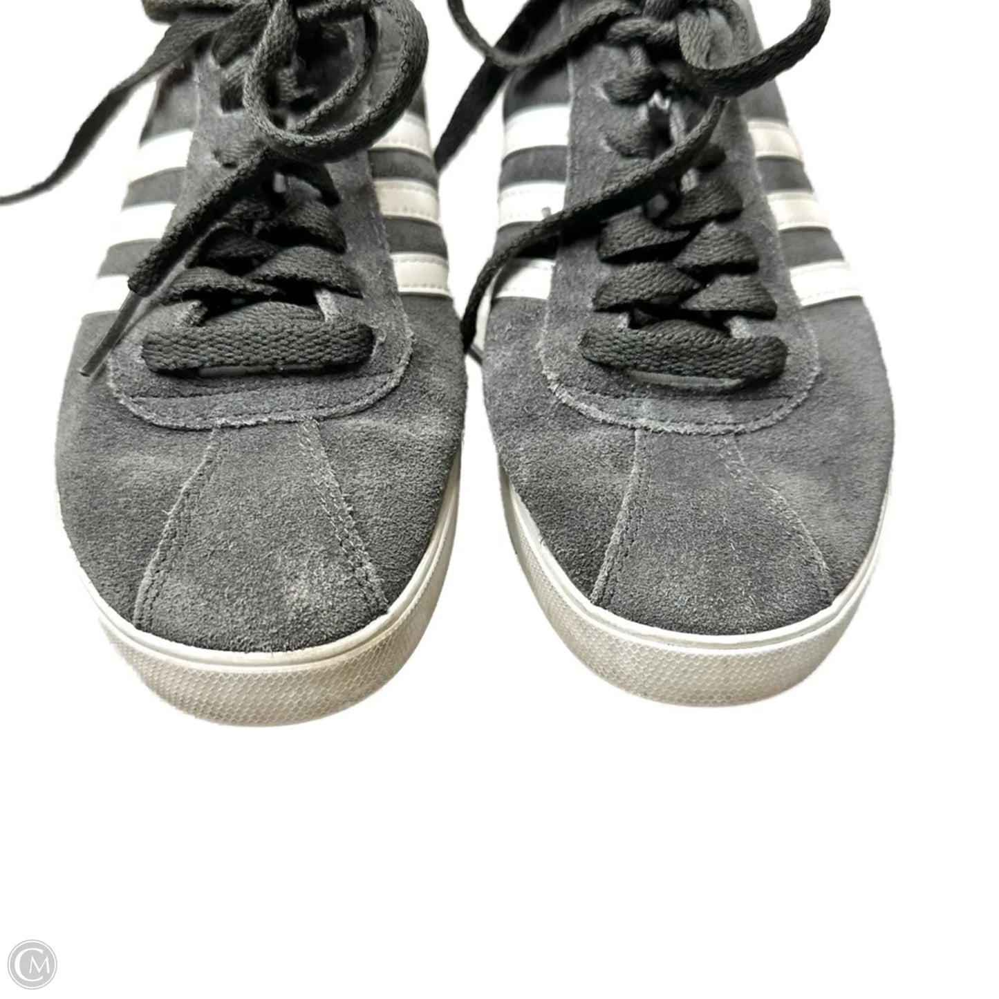 Shoes Sneakers By Adidas In Grey & White, Size: 6.5