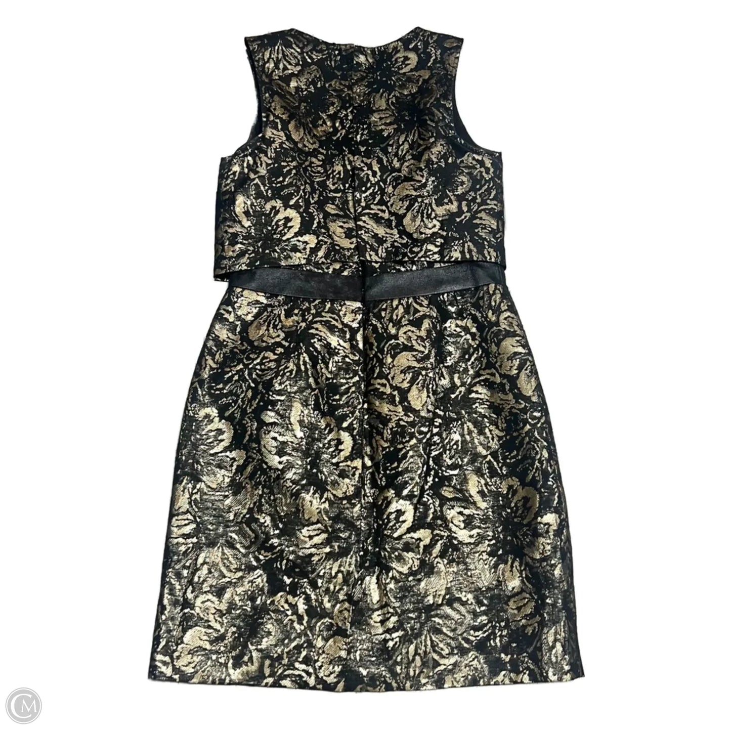 Dress Party Midi By Cynthia Steffe In Black & Gold, Size: S