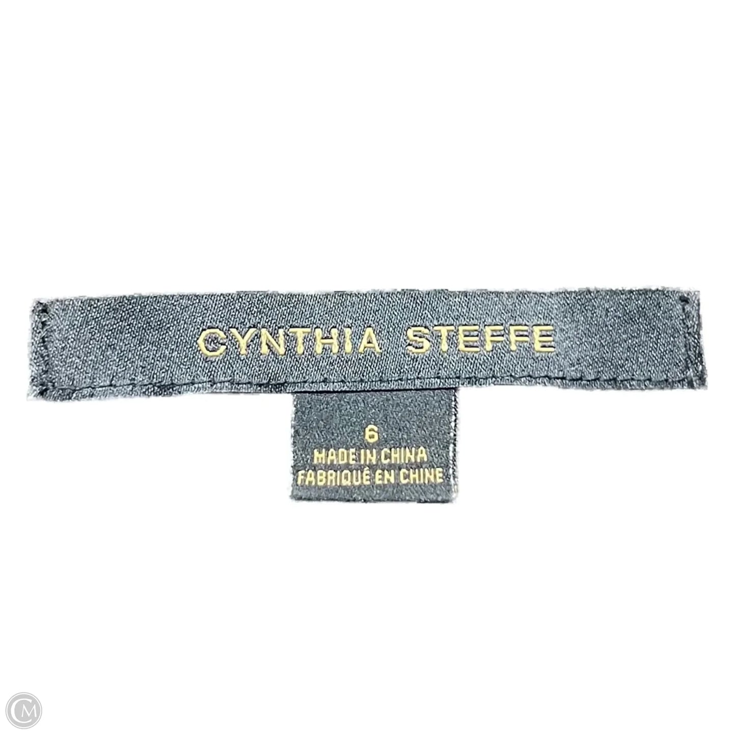 Dress Party Midi By Cynthia Steffe In Black & Gold, Size: S