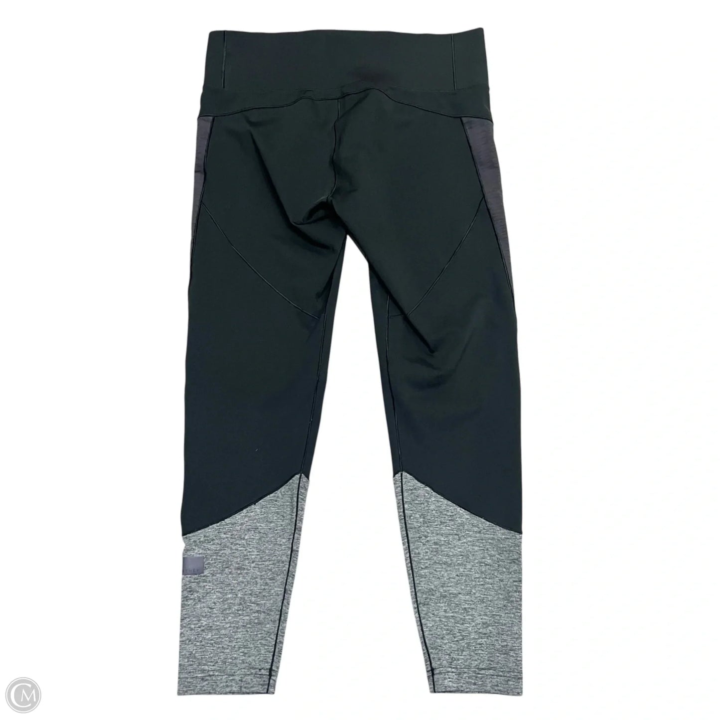 Athletic Leggings By Adidas In Black & Grey, Size: L