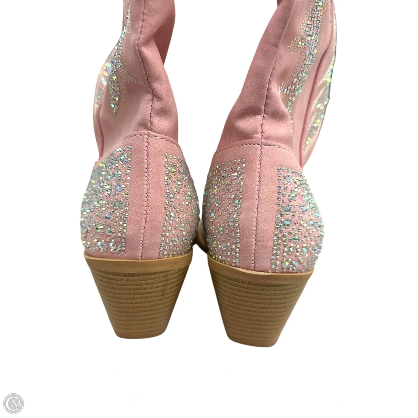 Boots Western By Forever In Pink, Size: 6.5
