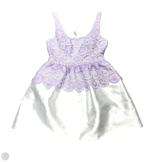 Dress Designer By Lilly Pulitzer In Purple & White, Size: S