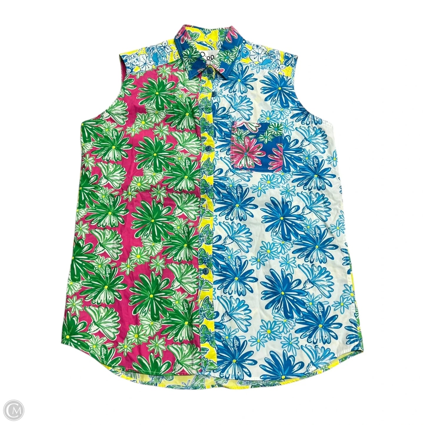 Top Sleeveless Designer By Lilly Pulitzer In Multi-colored, Size: L